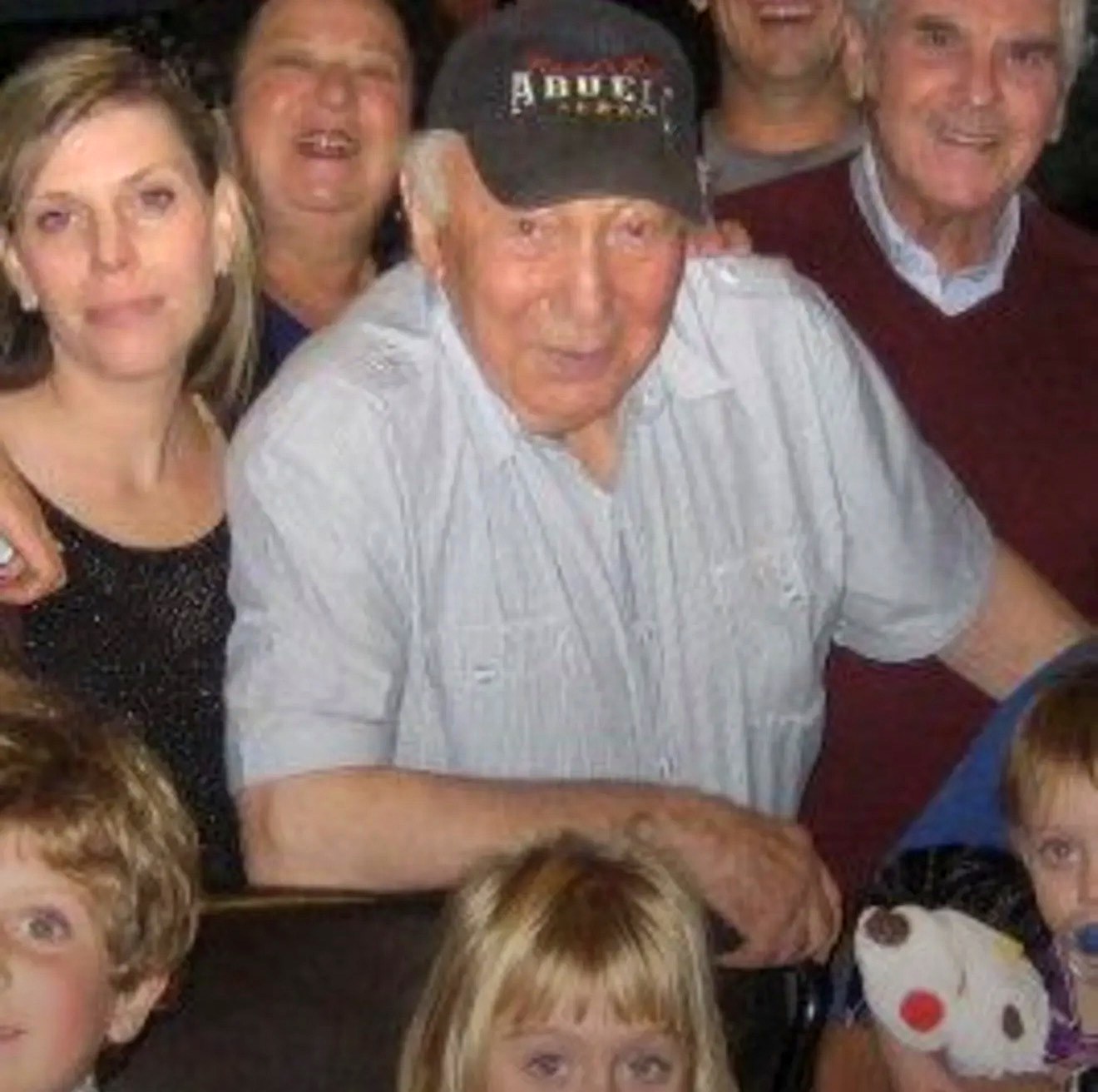 Grandpa Luzer, bright and smiling